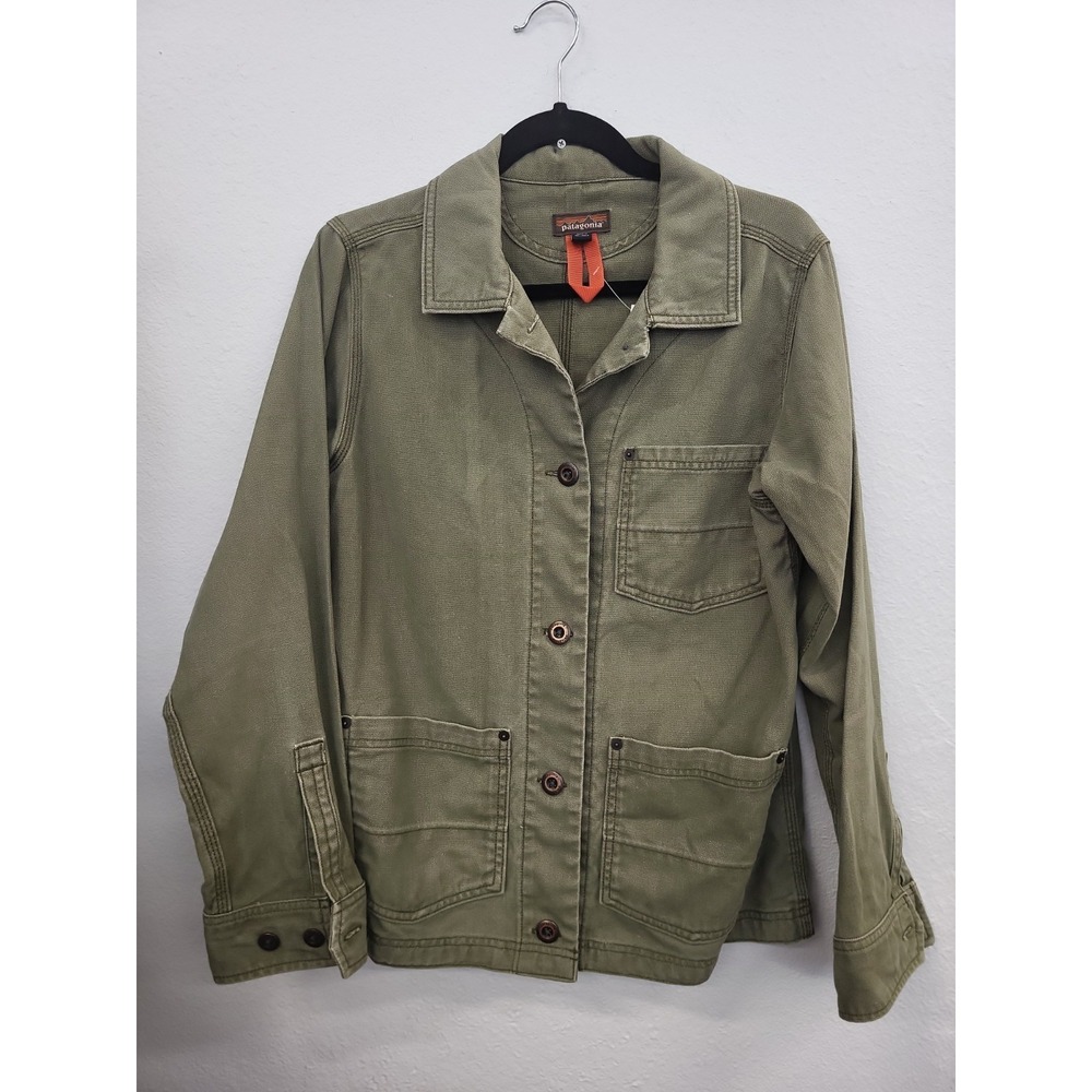 Women's Patagonia Hemp Canvas Chore Barn Coat, Green, Size Medium